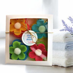 Gifts and Beads | 4 Shape Flowers Bar Soaps each 3.5 oz